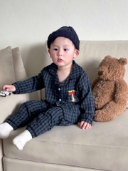 SET 2 BỘ PIZAMA BÉ TRAI DÀI TAY SẴN