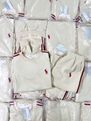 SET NỈ HAI DA KẺ ĐỎ THÊU NGỰA NỮ THU ĐÔNG