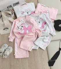 BỘ DÀI NỈ HAI DA MÈO MARIE HỒNG XÁM BÉ GÁI