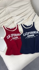 SET 2 ÁO BA LỖ ĐỎ - THAN CALIFORNIA PHỐI VIỀN NỮ SẴN