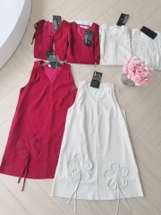 VÁY LI-EN HOA VIỀN HAI LỚP NỮ