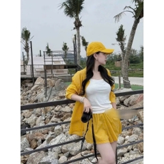 SET CỘC 3 CHI TIẾT VÀNG ÁO 2S TRẮNG NỮ