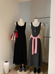 VÁY ZIP BA LỖ SIÊU MÁT NỮ(XẢ MÀU XÁM 85k)