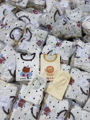 SET 2 BỘ DÀI TONE VÀNG NHẠT XINH IU BÉ GÁI