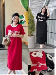 VÁY SUÔNG THÊU FOREVER YOUNG - Xả 67lk