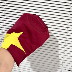 ÁO CỜ ĐỎ SAO VÀNG ĐỎ ĐẬM NỮ