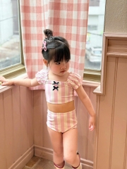 SET BIKINI KẺ HỒNG BÉ GÁI