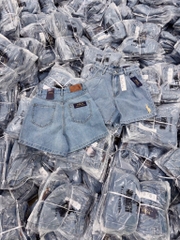 QUẦN SHORT JEAN NỮ XANH THÊU NGỰA SẴN (SALE 109k)
