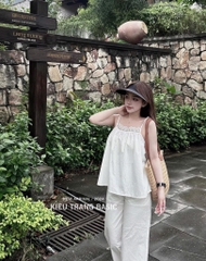 SET ÁO 2S PHỐI REN KÈM QUẦN SUÔNG(XẢ 119k)