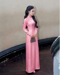 SET ÁO DÀI TƠ HỒNG NỮ