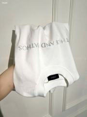 ÁO PHÔNG TRẮNG CHỮ ETHOS AND PATHOS NỮ