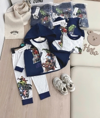 BỘ DÀI COTTON ÁO KHOÁC CHÂN CUA SIÊU NHÂN BÉ TRAI