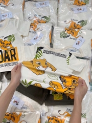 SÉT SƯ TỬ ROAR COVER DISNEY MIX QUẦN SHORT RÊU BÉ TRAI
