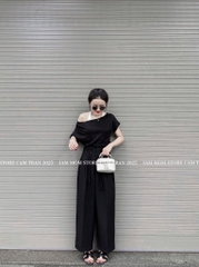 QUẦN SUÔNG VẢI 2 MÀU BUỘC DÂY NỮ