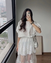 VÁY REN 2 LỚP THÊU HOA NỮ SẴN