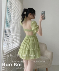VÁY XỐP CHUN LƯNG CHÂN BÈO - XẢ 79k