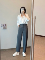 QUẦN BAGGY SUÔNG TÚI TRƯỚC NỮ SẴN (SALE 65k)