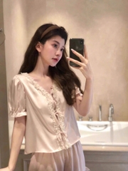 SET BỘ PIJAMA LỤA CỘC NỮ(XẢ 95k)
