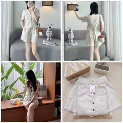 SET LINEN ZARRA 2 LỚP BUỘC SAU NỮ (HÀNG ĐẮT) SẴN (SALE 158k)