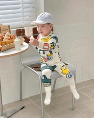 SET BỘ DÀI HOẠ TIẾT Ô TÔ MÁY XÚC BÉ TRAI