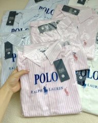 ÁO SƠ MI NỮ DÀI TAY THÊU NGỰA 3 MÀU SẴN (TRẮNG SALE 87k)