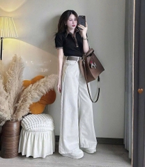 QUẦN JEAN NỮ SUÔNG TRẮNG SẴN