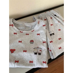 SET BỘ NGỦ DÀI HELLO KITTY NƠ NỮ THU ĐÔNG