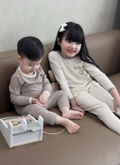 SET 2 BỘ DÀI SMILE TONE PASTEL BÉ TRAI BÉ GÁI SẴN