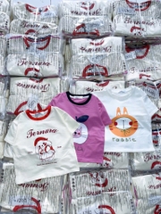 SET 3 ÁO PULL THỎ TONE BE TÍM TRẮNG BÉ GÁI SẴN