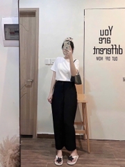 QUẦN BAGGY SUÔNG TÚI TRƯỚC NỮ SẴN (SALE 65k)