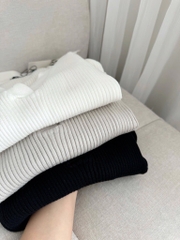 ÁO LEN TĂM POLO CỔ V Z.RAA NỮ THU ĐÔNG (XẢ 79k)