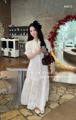 VÁY SUÔNG MAXI NƠ CỔ NỮ SẴN ( XẢ 99k )