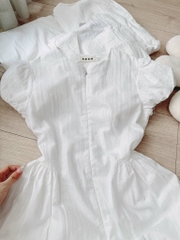 VÁY NỮ THÊU TRẮNG KHOÁ TRC 2 LỚP