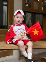 SET EM BÉ YÊU NƯỚC ĐỎ BÉ TRAI BÉ GÁI