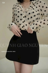CHÂN VÁY ĐEN DÁNG A NỮ