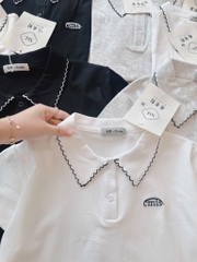 ÁO POLO CỔ VIỀN CÁCH ĐIỆU NỮ SẴN