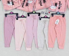 SET 5 QUẦN DÀI TONE HỒNG CAM TÍM BÉ GÁI