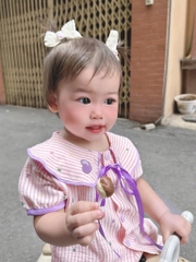 SET 2 BỘ BÈO BÈO CHẤM BI TÍM BE BÉ GÁI