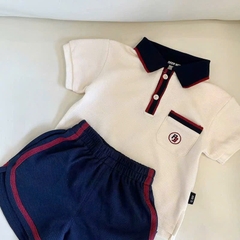 SET CỘC POLO PHỐI CỔ THAN VIỀN ĐỎ BÉ TRAI SẴN (SALE 59k)