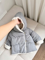 ÁO PHAO MŨ LÓT LÔNG DƯ XỊN BÉ TRAI BÉ GÁI SẴN