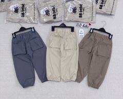 SET 3 QUẦN GIÓ DÀI TONE BE GHI NÂU BÉ TRAI