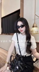 SET POLO ĐÍNH HOA MIX SHORT LI TRƯỚC NỮ SẴN