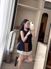 SET ÁO CHẤM BI CHÂN VÁY TRẮNG NỮ