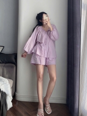 SET BỘ ÁO QUẦN TÍM NỮ