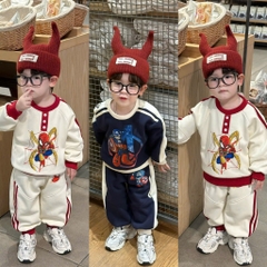 SET BỘ DÀI NỈ SIÊU NHÂN MARVAL 2 MÀU PHỐI BÉ TRAI