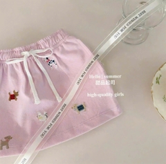 SÉT ÁO POLO CỔ SEN QUẦN VÁY PINK BLING BÉ GÁI NEW SẴN (XẢ 55 k)