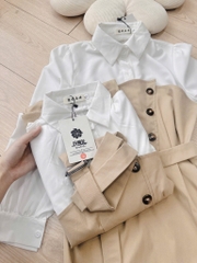 VÁY KAKI PHỐI ĐAI EO SẴN( XẢ 120k)