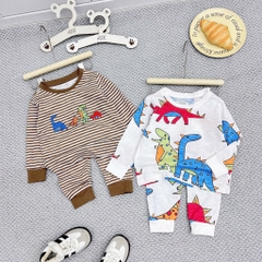 SET 2 BỘ DÀI KHỦNG LONG CHẤT XƯỢC BÉ TRAI (SALE 86k)