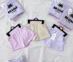 SET 3 QUẦN ĐÙI PASTEL TÍM BÉ GÁI SẴN