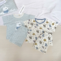SET 2 BỘ KẺ XANH + BỘ ĐỘNG VẬT BÉ TRAI BÉ GÁI